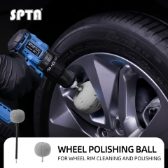 SPTA Wheel and Rim Polishing Ball,Foam Drill Polishing Cone,Waxing Buffing Wheel Polisher,Care Car Polishing Car Detailing