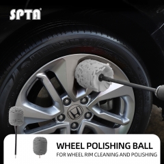 SPTA Wheel and Rim Polishing Ball,Foam Drill Polishing Cone,Waxing Buffing Wheel Polisher,Care Car Polishing Car Detailing