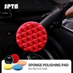 SPTA Triangle Foam Polishing Pads Car Detailing Sponge Buffing Polishing Waxing Pads for DA/RO Car Polisher