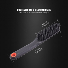SPTA DF036 Black&Orange Pet Hair Brush Car Detailong Brush Made With Rubber Plastic Handle For Removing Leather Or Pet Hair
