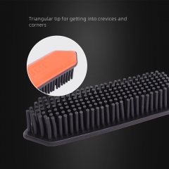 SPTA DF036 Black&Orange Pet Hair Brush Car Detailong Brush Made With Rubber Plastic Handle For Removing Leather Or Pet Hair