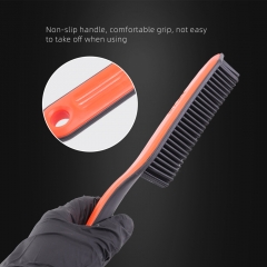 SPTA DF036 Black&Orange Pet Hair Brush Car Detailong Brush Made With Rubber Plastic Handle For Removing Leather Or Pet Hair