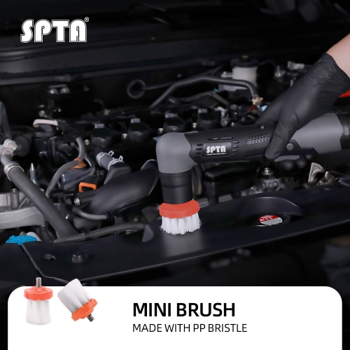 SPTA 1 inch Mini Brush for Mini Car Polisher Car Detail Brush Made With PP Bristle For Home & Carpet & Office & More