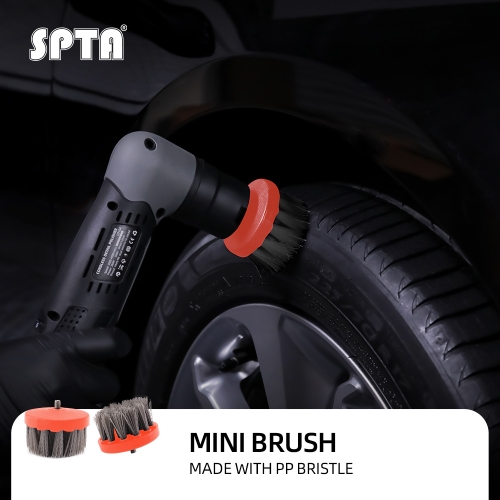 SPTA 2 inch Mini Brush for Mini Car Polisher Car Detail Brush Made With PP Bristle For Home & Carpet & Office & More