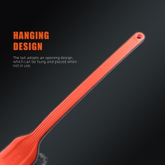 SPTA DF035 Black&Orange Car Detail Brush Detailong Brush For Car Interior Fabic Set Belt Leather Cleaning
