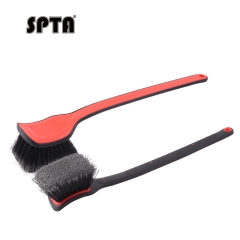 SPTA DF035 Black&Orange Car Detail Brush Detailong Brush For Car Interior Fabic Set Belt Leather Cleaning