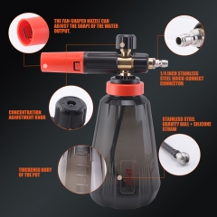 SPTA CS002 1Pc 335*150*125mm Car Foam Cannon,Pressure Washer Nozzle Tips, Foam Sprayer Cordless Pump Foam Cannon