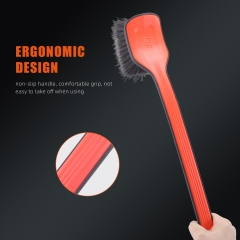 SPTA DF035 Black&Orange Car Detail Brush Detailong Brush For Car Interior Fabic Set Belt Leather Cleaning