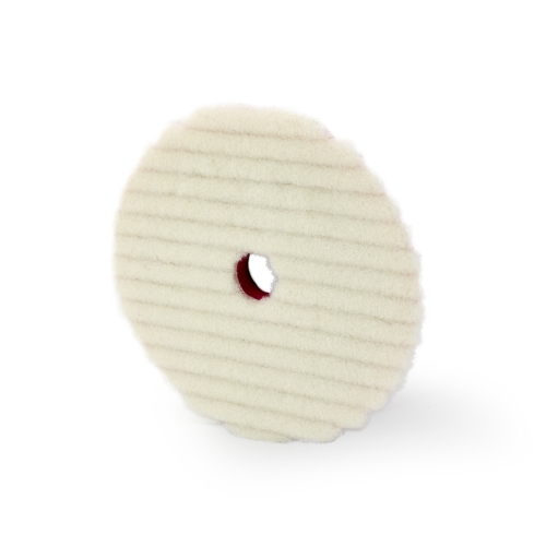 SPTA 3"/5"/6" Wool Polishing Pad, T140 Heavy Cut Wool Pad to Remove 1200#/1500# Sanding Disc Marks, Deep Scratches, Orange Peel and Heavy Oxidation for Automotive, Car, RV, Motorbike & Boat