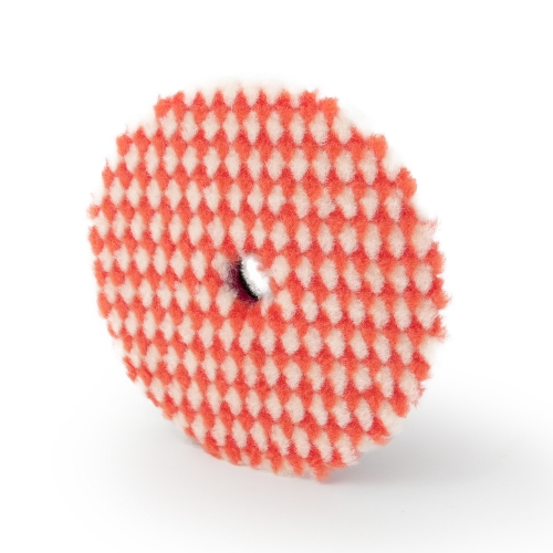 SPTA 3"/5"/6" Wool Polishing Pad, T140 Heavy Cut Wool Pad to Remove 1200#/1500# Sanding Disc Marks, Deep Scratches, Orange Peel and Heavy Oxidation for Automotive, Car, RV, Motorbike & Boat