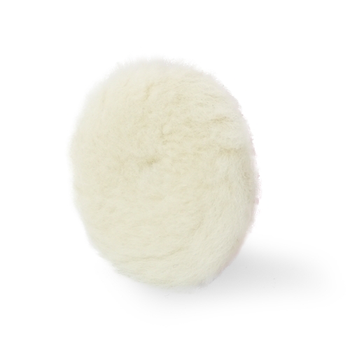 SPTA 3"/5"/6" Wool Polishing Pad, T140 White Heavy Cut Wool Pad to Remove 1200#/1500# Sanding Disc Marks, Deep Scratches, Orange Peel and Heavy Oxidation for Automotive, Car, RV, Motorbike & Boat