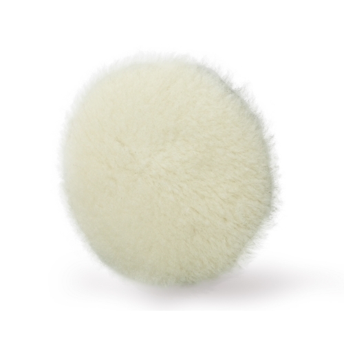 SPTA 3"/5"/6"/7" Wool Polishing Pad, T160 White Heavy Cut Wool Pad to Remove 1200#/1500# Sanding Disc Marks, Deep Scratches, Orange Peel and Heavy Oxidation for Automotive, Car, RV, Motorbike & Boat