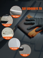 SPTA Car Clay Towel Auto Detailing Scratch Removing Clay Bar Cloth for Car Detailing, Polishing and Removing Paint Contaminants