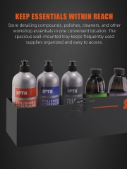 SPTA OT034 Chemical Liquid Storage Rack Easy Installation Wall Mounted Organization Tool for Car Detailing Garage and Workshop
