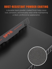 SPTA Brush and Trigger Bottle Holder Wall Mount Tool Holder Black 415*55*240mm Metalwall mounted brush rack metal bottle holder