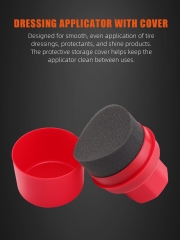 SPTA Dressing Applicator With Cover Sponge Applicator, Soft Sponge Applicator,Detailing Tool for Any Cars, Orange