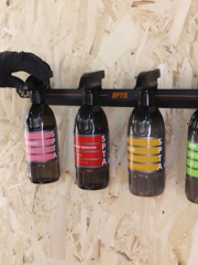 SPTA Detailing Spray Bottle Holder - Wall Mounted Mobile & Garage Detailing Equipment Organizer - Holds Up to 8 Sprayers