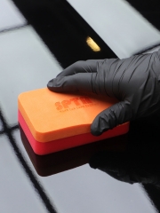 SPTA WF007 Ceramic Coating Sponge Applicator 120*80*35mm Orange For Removing Paint Overspray Without Scratcing Surfaces