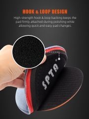SPTA 5inch(125mm) Premium Denim Pad Orange Peel Removal Polishing Pad For Car Polisher