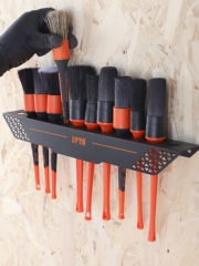SPTA Universal Detailing Brush Holder, 10 Car Detailing Brushes Organizer, Ideal for Garage & Mobile use Organizer