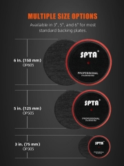SPTA 5inch(125mm) 2000# Premium Denim Pad Orange Peel Removal Polishing Pad For Car Polisher