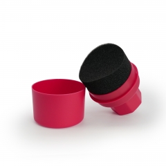 SPTA Dressing Applicator With Cover Sponge Applicator, Soft Sponge Applicator,Detailing Tool for Any Cars, Orange