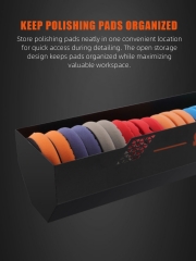 SPTA OT035 Polishing Pad Storage Rack Easy Installation Wall Mounted Organization Tool for Car Detailing Garage and Workshop