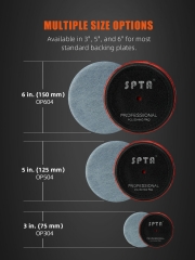 SPTA 5inch(125mm) Premium Denim Pad Orange Peel Removal Polishing Pad For Car Polisher