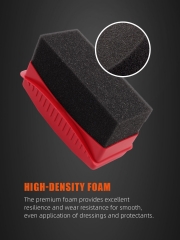 SPTA Dressing&Protectant Applicator Easy-to-Grip Soft Applicator Tire Gloss Dressing Pad Car Clean Foam Sponge