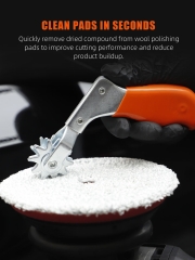 SPTA Wool Buffing Pad Cleaner Spur Tool For Revitalizing Polisher Compound Pads Buffing Pads Bonnet Cleaning Tool