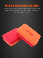 SPTA WF007 Ceramic Coating Sponge Applicator 120*80*35mm Orange For Removing Paint Overspray Without Scratcing Surfaces