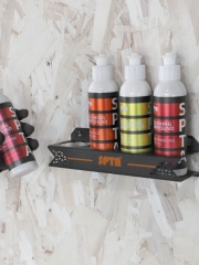 SPTA Ceramic Coating Holder 4 Bottles, 50ml to 100ml BLACK Metal Ceramic Coating Holder Spray Bottle Rack