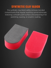 SPTA Auto Care Magic Clay Bar Pad Car Wash Sponge Clay Auto Detailing Cleaning Sponge Block Pad Paint Wash Clay