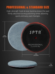 SPTA 5inch(125mm) Premium Denim Pad Orange Peel Removal Polishing Pad For Car Polisher