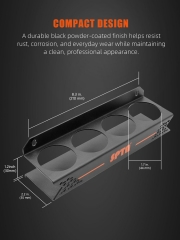 SPTA Ceramic Coating Holder 4 Bottles, 50ml to 100ml BLACK Metal Ceramic Coating Holder Spray Bottle Rack