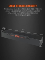 SPTA OT033 Chemical Liquid Storage Rack Easy Installation Wall Mounted Organization Tool for Car Detailing Garage and Workshop