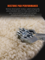 SPTA Wool Buffing Pad Cleaner Spur Tool For Revitalizing Polisher Compound Pads Buffing Pads Bonnet Cleaning Tool