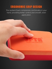 SPTA WF007 Ceramic Coating Sponge Applicator 120*80*35mm Orange For Removing Paint Overspray Without Scratcing Surfaces