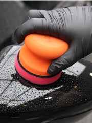 SPTA 3”Car Hand Wax Applicator Polish Clay Disc Pad Kit Sponge Tire Dressing Applicator with Grip Magic Clay Spong Polishing Pad