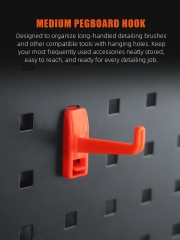 SPTA OT025 Medium Hook Plastic Red Hook Made With Plastic Bristle For Holding Various Tools&Sprayer and Microfiber Cloth