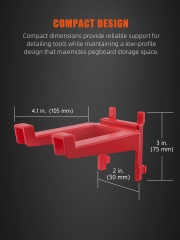 SPTA OT023 Scraper Red Hook Made With Plastic Bristle For Holding Various Tools&Sprayer and Microfiber Cloth