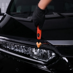 SPTA Mini Polishing Pads Set,5Pcs Orange Flexible Shaft Cone Polishing Pad Set,Car Detailing Pads For Small Area for Flexible Shaft & Drill Attachment