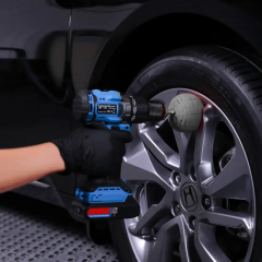 SPTA Grey Detailing Polishing Ball,Ball Buffing Polishing Pads 3 Inch Fine Cut Sponge Car Wheel Polishers Detail Polisher Tool ,Car Hub Polishing Sponge Pad with 1/4
