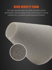 SPTA Gray 6mm Shank Polishing Cone, Car Wheel Hub Drill Buffing Sponge Pads , Polishing Ball,Car Buffers and Polishers Cone Pad for Drill, Attaches to Standard Household Drill