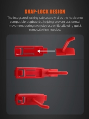 SPTA OT024 Scraper Red Hook Made With Plastic Bristle For Holding Various Tools&Sprayer and Microfiber Cloth