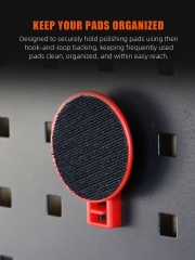 SPTA OT028 Polishing Pad Hook Plastic Scraper Red Hook Made With Plastic Bristle For Holding Various Tools&Sprayer and Microfiber Cloth
