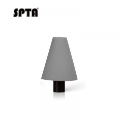 SPTA Grey M14 Polishing Cone, Car Wheel Hub Rotary Poliher Buffing Sponge Pads , Polishing Ball,Car Buffers and Polishers Cone Pad for Drill, Attaches to Rotary Tool