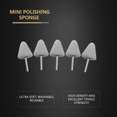 SPTA Mini Polishing Pads Set,5Pcs Gray Flexible Shaft Cone Polishing Pad Set,Car Detailing Pads For Small Area for Flexible Shaft & Drill Attachment