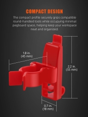 SPTA OT027 Round Card Hook Plastic Scraper Red Hook Made With Plastic Bristle For Holding Various Tools&Sprayer and Microfiber Cloth