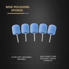 SPTA Mini Polishing Pads Set, 5Pcs Blue Flexible Shaft Cylinder Polishing Pad Set,Car Detailing Pads For Small Area for Flexible Shaft & Drill Attachment